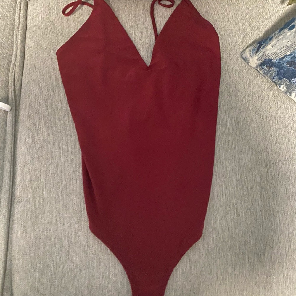 Red bodysuit